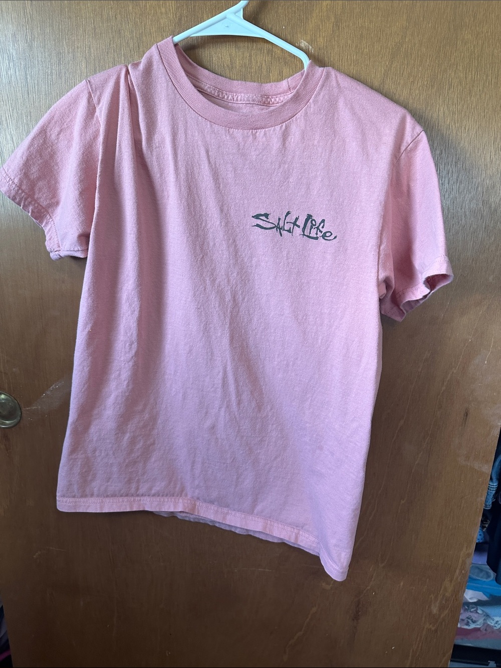 Salt Life Rose Pink Short Sleeve Tee with Script Logo